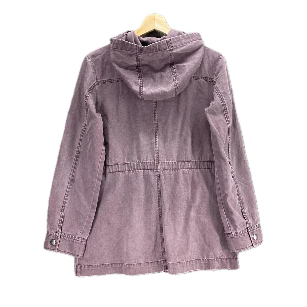 Nordstrom's bp Muted Maroon Hooded Field Utility Cargo Jacket Size Small - Picture 6 of 16